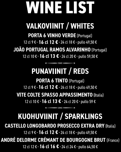 Viinilista